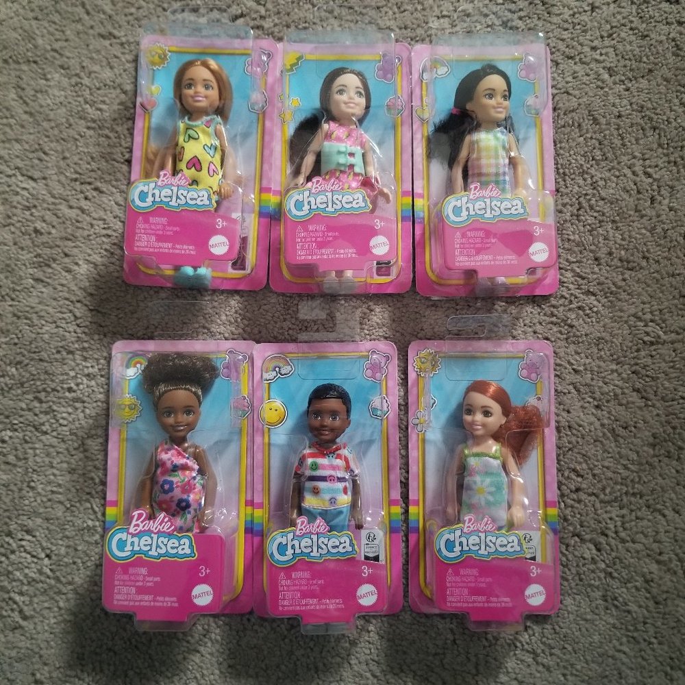 Barbie Chelsea and Friends Dolls - Set of 6